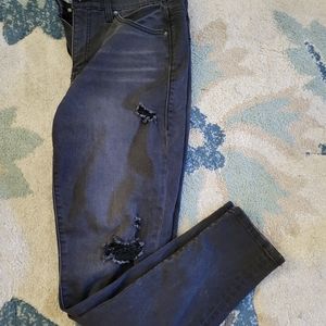 Lularoe black distressed jeans